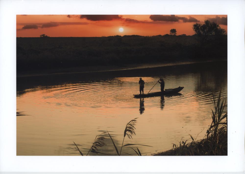 夕景に背を向けて