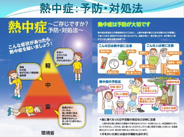 ⑧熱中症予防対処法