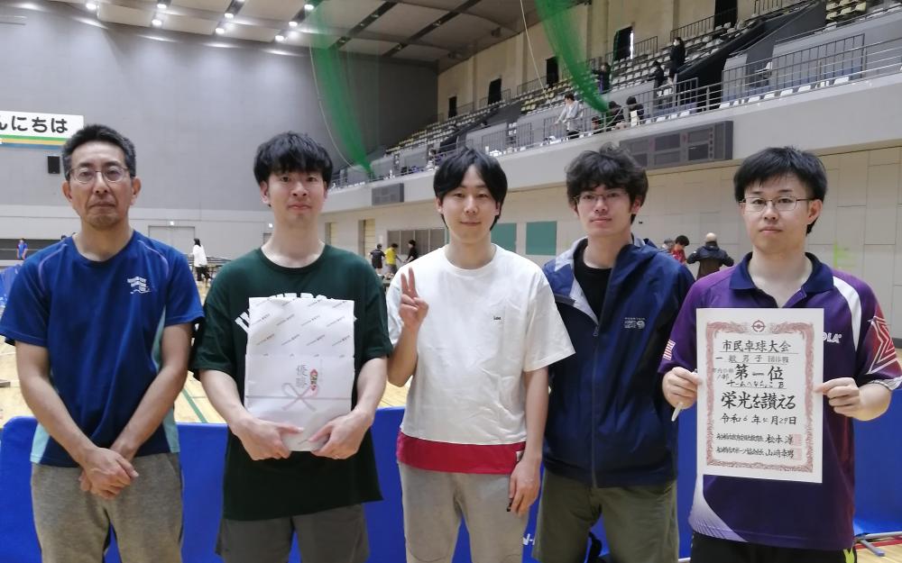 男子1部 優勝　へなちょこB