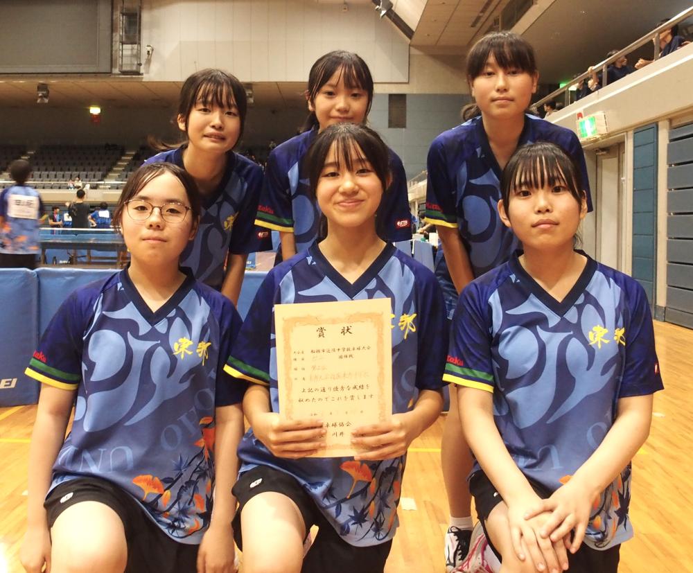 女子二位　東邦中