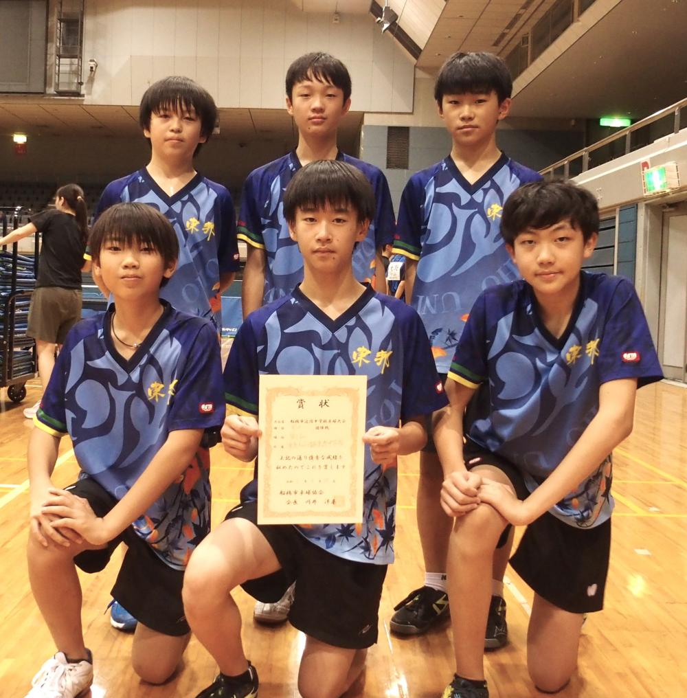 男子優勝　東邦中