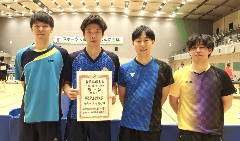 男子一部優勝
