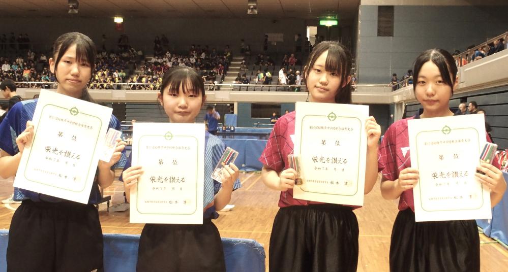 女子W　一位二位