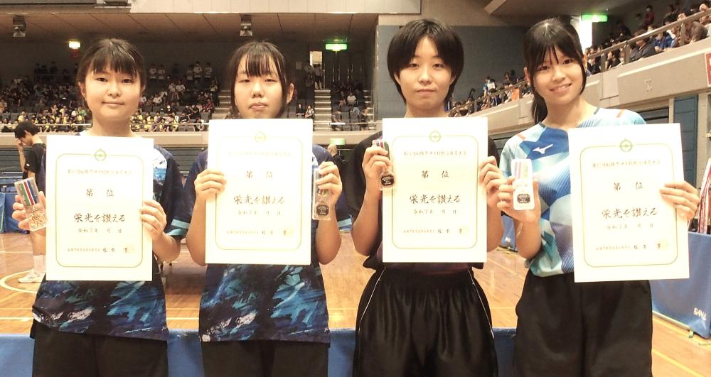 女子W三位