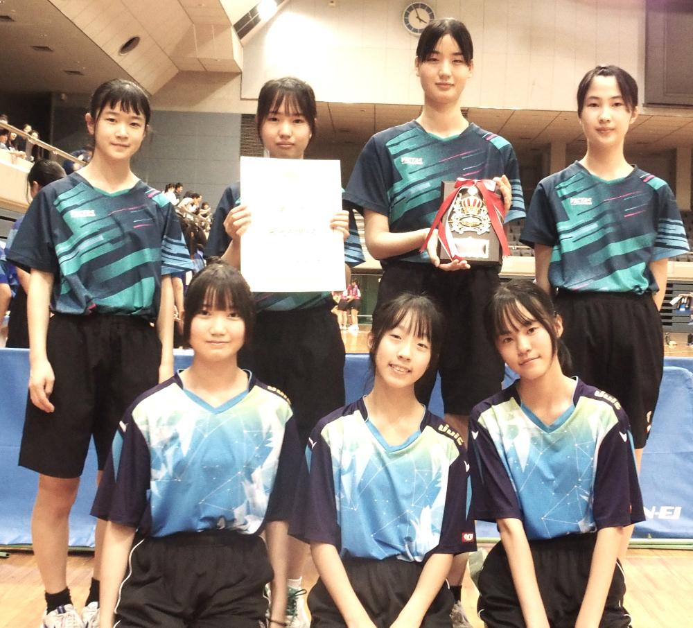 女子団体　三位　小室中