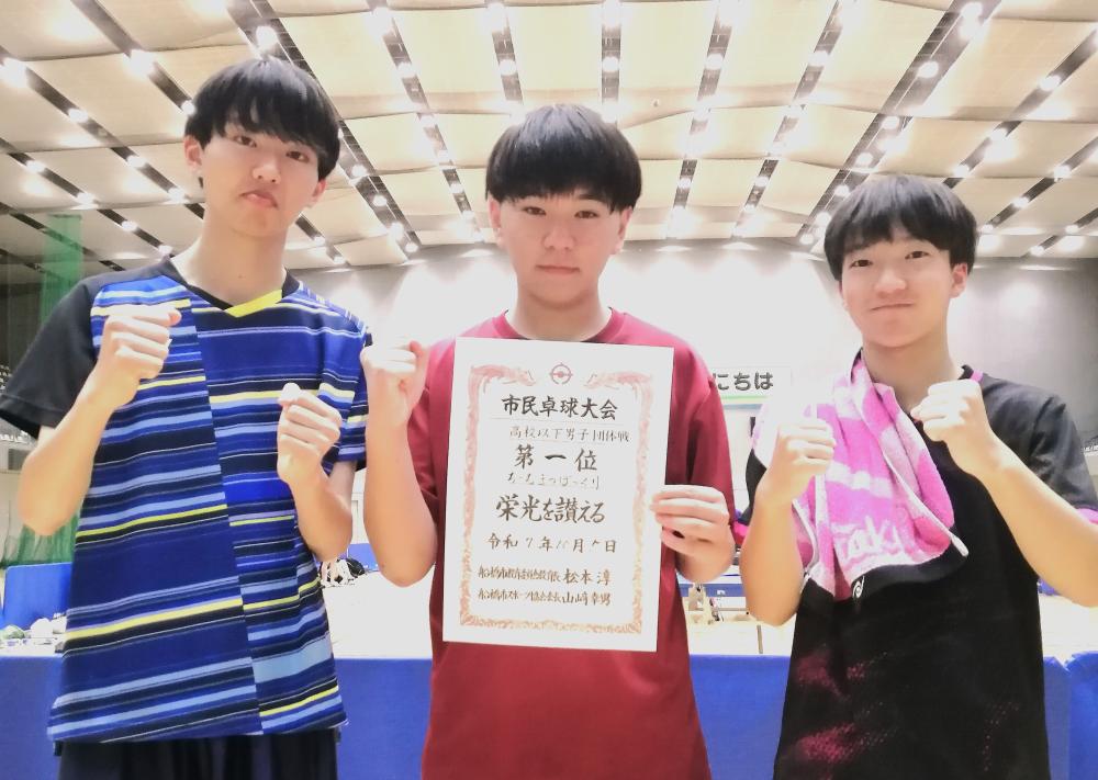 高校男子　一位