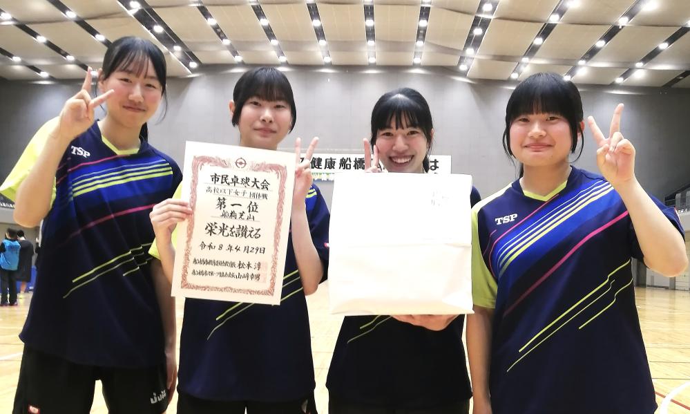 女子団体1位　船橋芝山