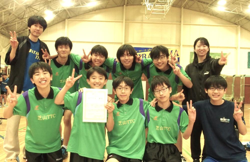 男子優勝　芝山　