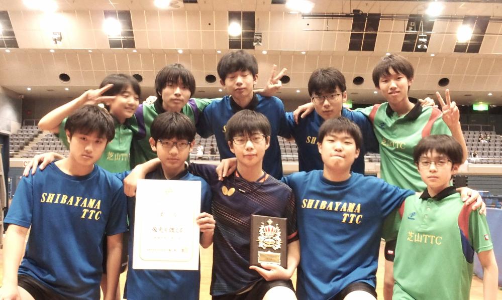 男子団体　三位　芝山