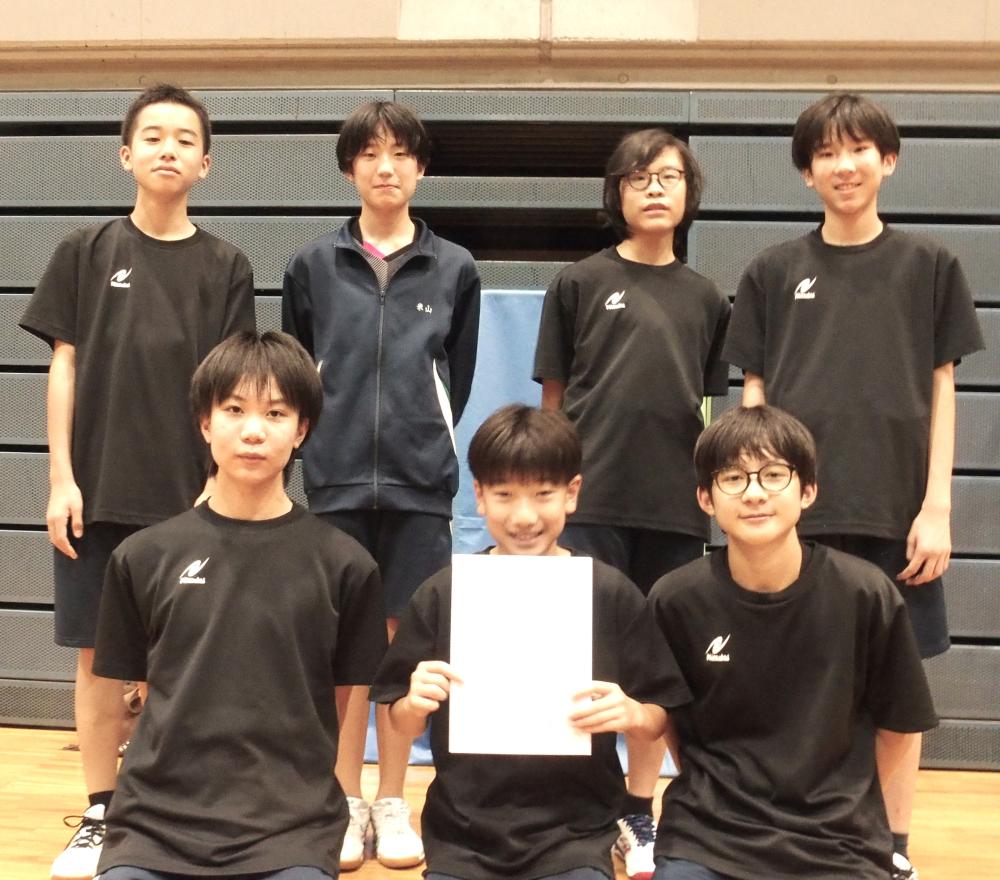 男子下位T1位　松戸4中