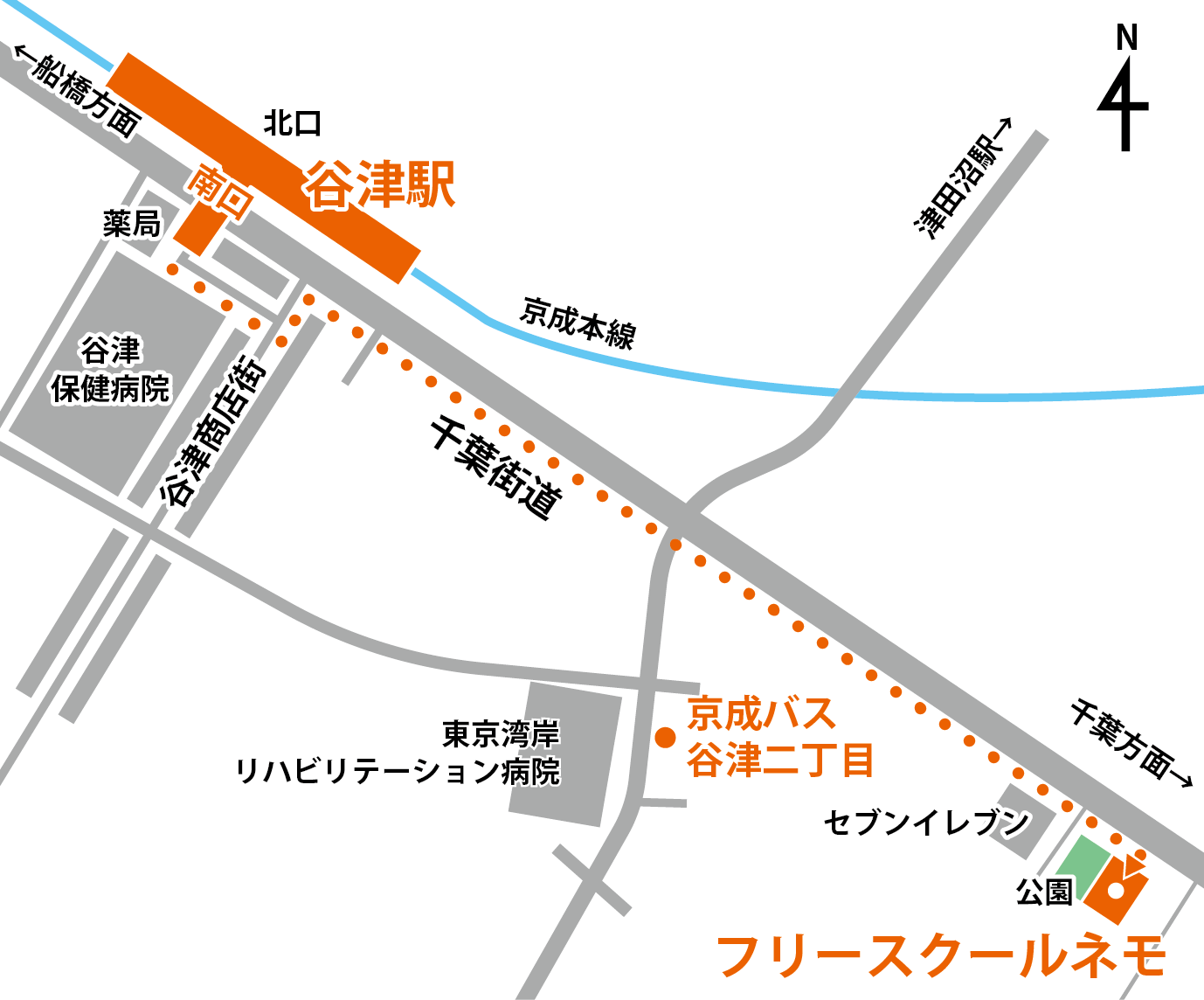 登録市民力の地図・案内図